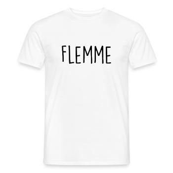 Faul - Männer T-Shirt - Weiß - Vorne - AI Model Male 178 dark (178cm)