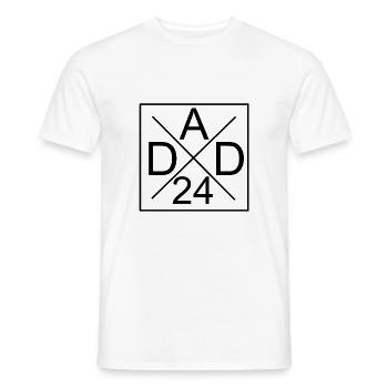 dad 24 Vatertag Geschenkidee 2024 - Männer T-Shirt - Weiß - Vorne - AI Model Male 178 dark (178cm)