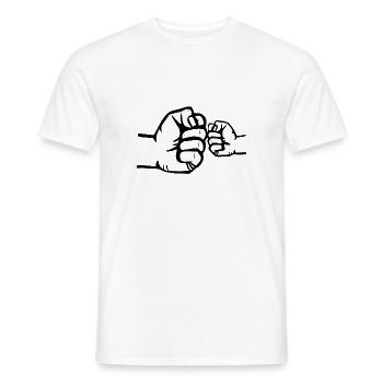 Daddy Kind ich liebe Papa Vatertag Tochter Dad - Männer T-Shirt - Weiß - Vorne - AI Model Male 178 dark (178cm)