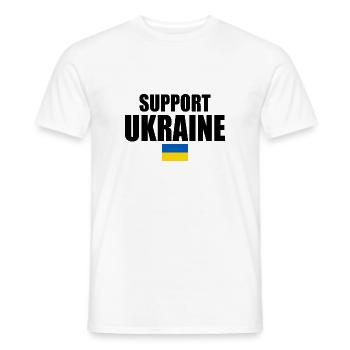 Support ukraine - T-shirt homme - blanc - Devant - AI Model Male 178 dark (178cm)