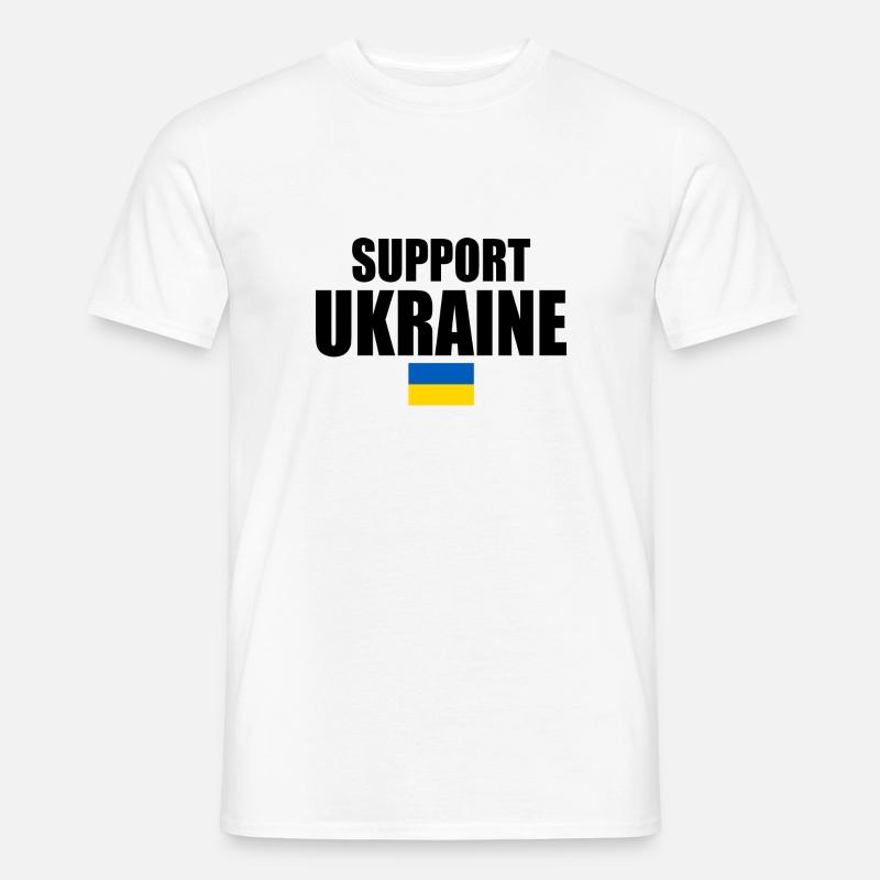 Support ukraine - Männer T-Shirt - Weiß