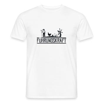 Huhn Bauer Landwirt Führungskraft - T-shirt homme - blanc - Devant - AI Model Male 178 dark (178cm)
