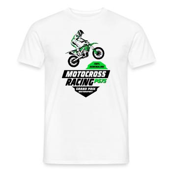 Supercross - Moto Cross - Motocross - Men's T-Shirt - white - Front - AI Model Male 178 dark (178cm)