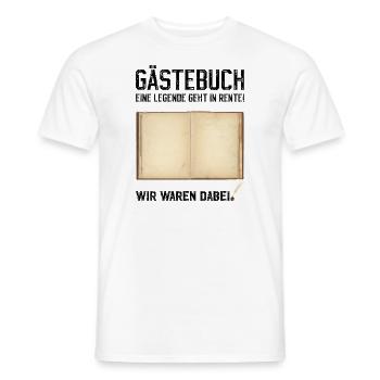 Gästebuch Ruhestand Rente Abschied Letzter Arbeits - Männer T-Shirt - Weiß - Vorne - AI Model Male 178 dark (178cm)