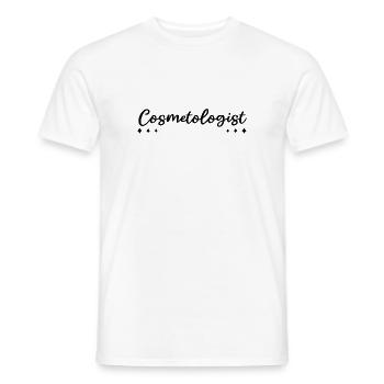 Cosmetologist | Esthéticienne - T-shirt homme - blanc - Devant - AI Model Male 178 dark (178cm)