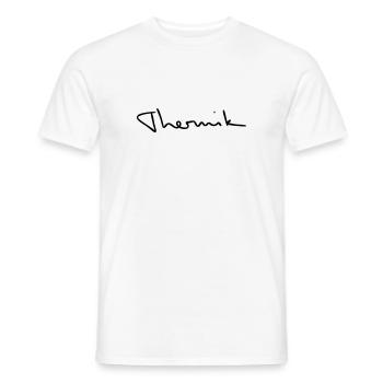 Thermik Gleitschirm Paragliding - Männer T-Shirt - Weiß - Vorne - AI Model Male 178 dark (178cm)
