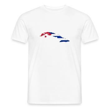 CUBA - T-shirt homme - blanc - Devant - AI Model Male 178 dark (178cm)