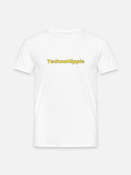 TechnoHippieX - Männer T-Shirt - Weiß