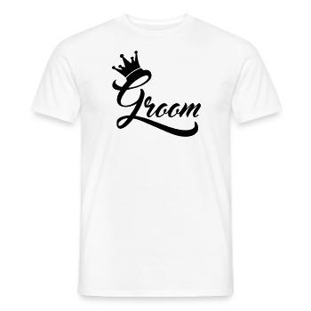 groom - T-shirt homme - blanc - Devant - AI Model Male 178 dark (178cm)