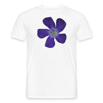Pervenche, petite, légère - T-shirt homme - blanc - Devant - AI Model Male 178 dark (178cm)