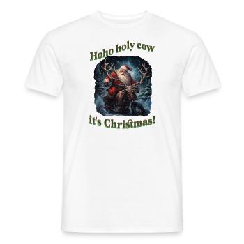 Hoho holy cow - Männer T-Shirt - Weiß - Vorne - AI Model Male 178 dark (178cm)
