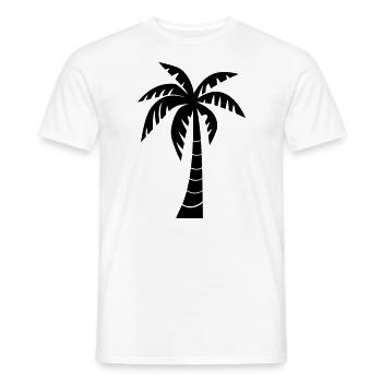 palmier - T-shirt homme - blanc - Devant - AI Model Male 178 dark (178cm)