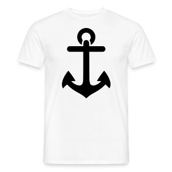Anker - Männer T-Shirt - Weiß - Vorne - AI Model Male 178 dark (178cm)