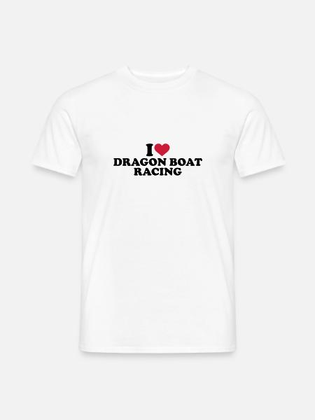 dragon boat - Mænd T-shirt - hvid