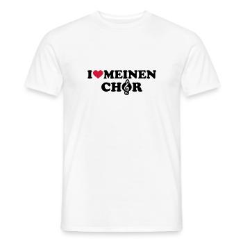 Chor - Männer T-Shirt - Weiß - Vorne - AI Model Male 178 dark (178cm)