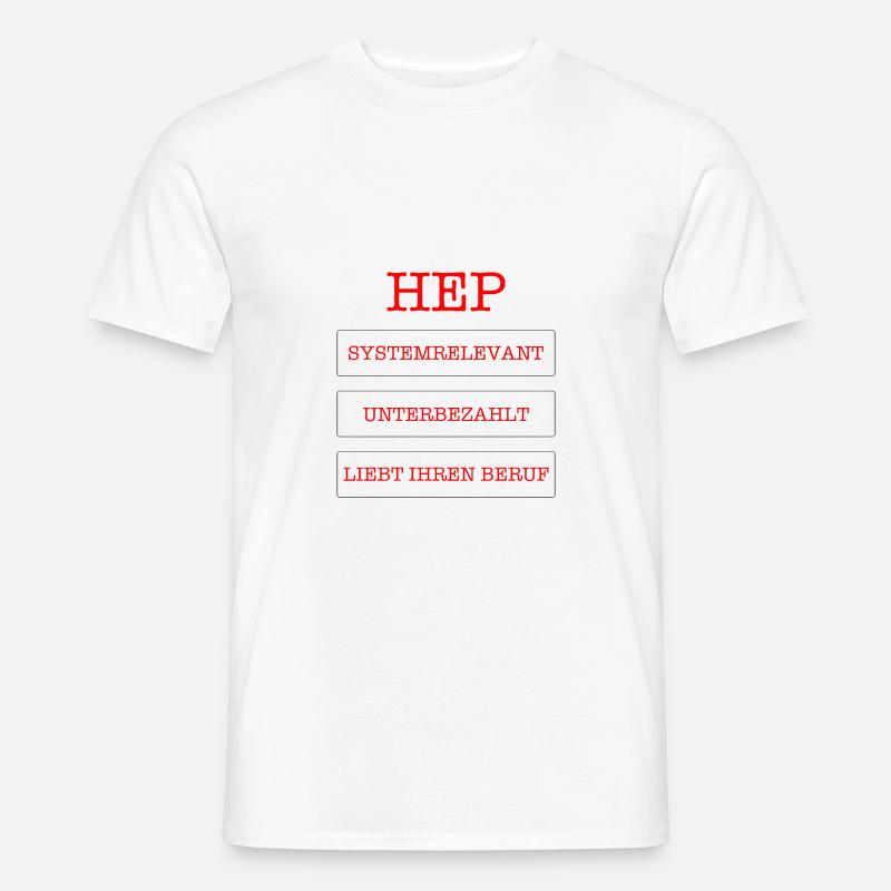 Heilerziehungspfleger Systemrelevant - Männer T-Shirt - Weiß