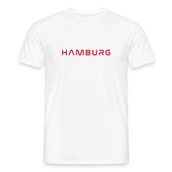 T-shirt Hambourg – Hafenstadt-Style - T-shirt homme - blanc - Devant - AI Model Male 178 dark (178cm)