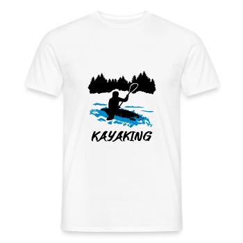 Kayak, kayak - T-shirt homme - blanc - Devant - AI Model Male 178 dark (178cm)