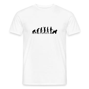 Briard - Men's T-Shirt - white - Front - AI Model Male 178 dark (178cm)