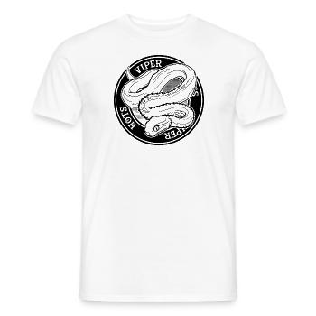 Grube Viper Venomous Snake Besitzer Reptilienhalter - Männer T-Shirt - Weiß - Vorne - AI Model Male 178 dark (178cm)