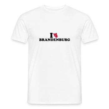 Brandenburg - Männer T-Shirt - Weiß - Vorne - AI Model Male 178 dark (178cm)