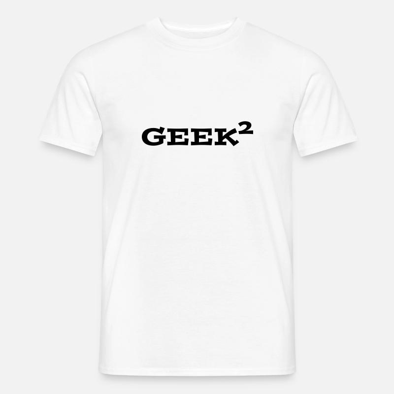 Geek - Männer T-Shirt - Weiß