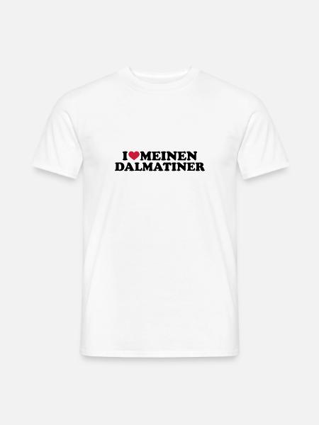 Dalmatiner - Männer T-Shirt - Weiß