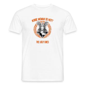 Viking Gift Nordic Warrior Motif - T-shirt homme - blanc - Devant - AI Model Male 178 dark (178cm)