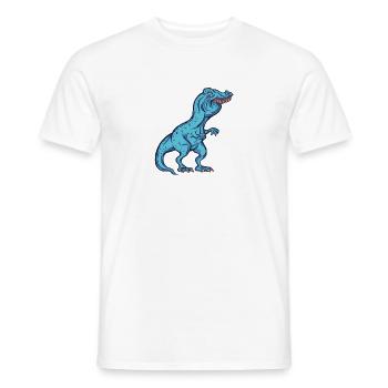 TRex Meme Dinosaurier mit Überbiss Arthur mit th - Männer T-Shirt - Weiß - Vorne - AI Model Male 178 dark (178cm)