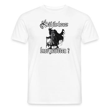 Gruseliges Krampus T-Shirt Böser Weihnachtsmann - Männer T-Shirt - Weiß - Vorne - AI Model Male 178 dark (178cm)
