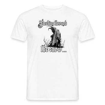 T-shirt Krampus Père Noël sud-allemand - T-shirt homme - blanc - Devant - AI Model Male 178 dark (178cm)