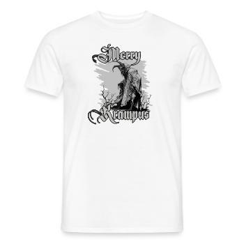 Krampus Shirt Symbol des Weihnachtsgrauens - Männer T-Shirt - Weiß - Vorne - AI Model Male 178 dark (178cm)