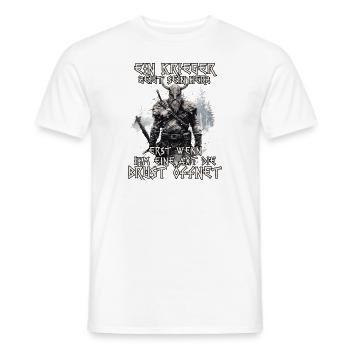 Nordische Mythologie Wikinger Shirt - Männer T-Shirt - Weiß - Vorne - AI Model Male 178 dark (178cm)
