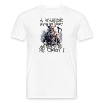 Wolf Odins Symbol der Stärke Wikinger Krieger - Männer T-Shirt - Weiß - Vorne - AI Model Male 178 dark (178cm)