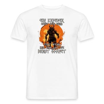 Schildwall Unüberwindbare Kämpfer Wikinger Krieger - Männer T-Shirt - Weiß - Vorne - AI Model Male 178 dark (178cm)