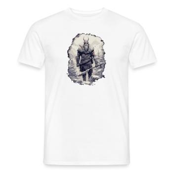 Viking Pride Wahalla Norse warrior tradition. - Men's T-Shirt - white - Front - AI Model Male 178 dark (178cm)