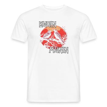 Blutrabe | Wikinger Odins Raben Wikinger - Männer T-Shirt - Weiß - Vorne - AI Model Male 178 dark (178cm)