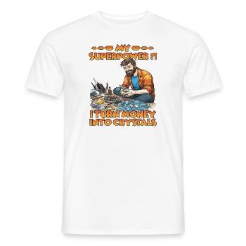 Minerals Crystals Grow Crystal Grower - Men's T-Shirt - white - Front - AI Model Male 178 dark (178cm)