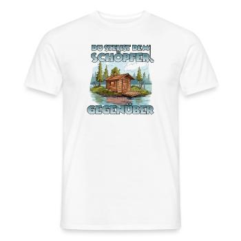 Lustiges Sauna Outfit Thermalbad Saunagänger Sauna - Männer T-Shirt - Weiß - Vorne - AI Model Male 178 dark (178cm)