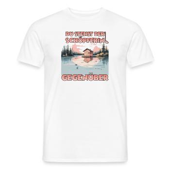 Lustiges Saunen Frauen T Wellness Spa Thermen - Männer T-Shirt - Weiß - Vorne - AI Model Male 178 dark (178cm)