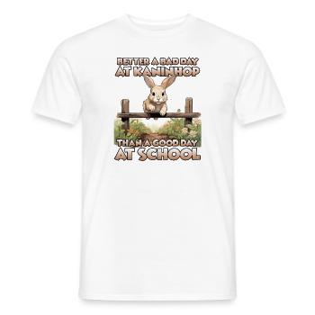 Agility joy Kaninhop gift rabbits fans - Men's T-Shirt - white - Front - AI Model Male 178 dark (178cm)