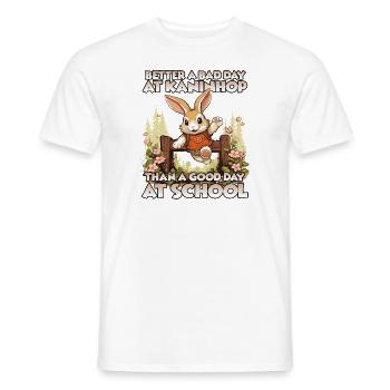 Springendes Häschen Die Kaninhop Marke Kaninhop - Männer T-Shirt - Weiß - Vorne - AI Model Male 178 dark (178cm)