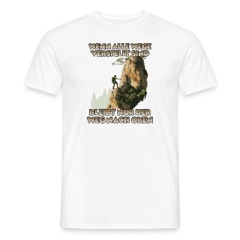Erobre die Gipfel: Toprope Klettern Bergsport Fans - Männer T-Shirt - Weiß - Vorne - AI Model Male 178 dark (178cm)