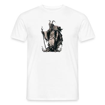 Krampus Ugly Sweater Bad Santa Claus Krampus - Men's T-Shirt - white - Front - AI Model Male 178 dark (178cm)