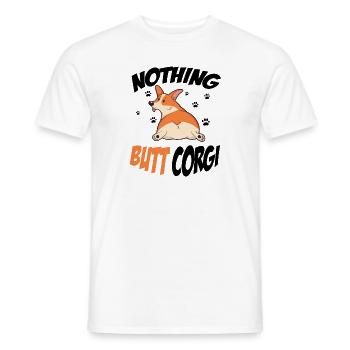 Corgi propriétaire de chien Cadeau pour les fans - T-shirt homme - blanc - Devant - AI Model Male 178 dark (178cm)