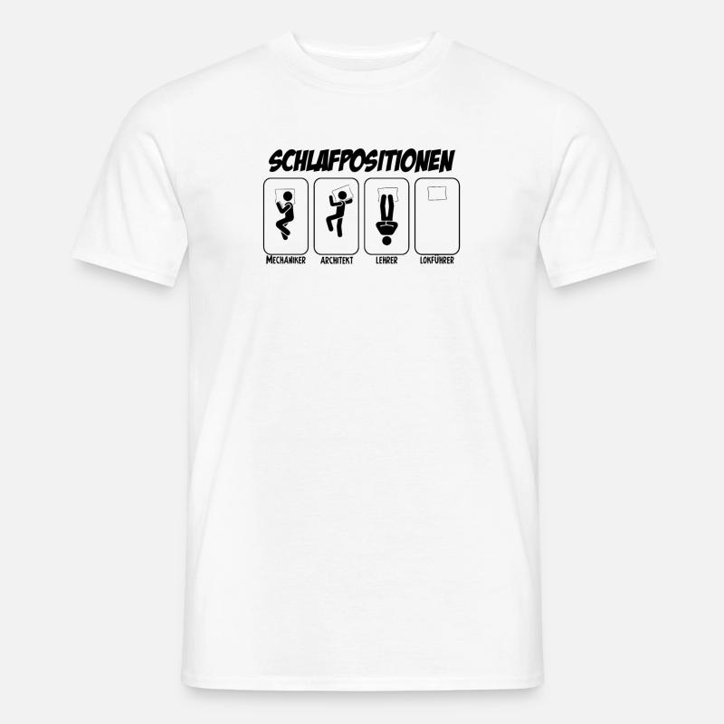 Workaholic Lokführer Eisenbahner Schichtarbeiter - Männer T-Shirt - Weiß