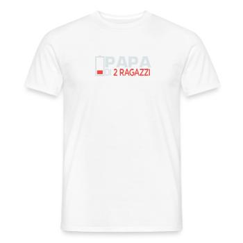 Vater von 2 Söhnen Vater Sohn Partnerlook Papa - Männer T-Shirt - Weiß - Vorne - AI Model Male 178 dark (178cm)