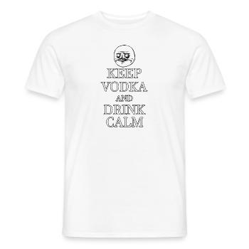 drôle d'alcool gadgets de fête vodka buveurs de - T-shirt homme - blanc - Devant - AI Model Male 178 dark (178cm)