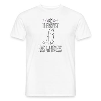 Kitten cat outfit for cat owner cat - Men's T-Shirt - white - Front - AI Model Male 178 dark (178cm)