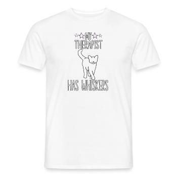 Katzen Kostüm Parodie lustige Katze Besitzer - Männer T-Shirt - Weiß - Vorne - AI Model Male 178 dark (178cm)